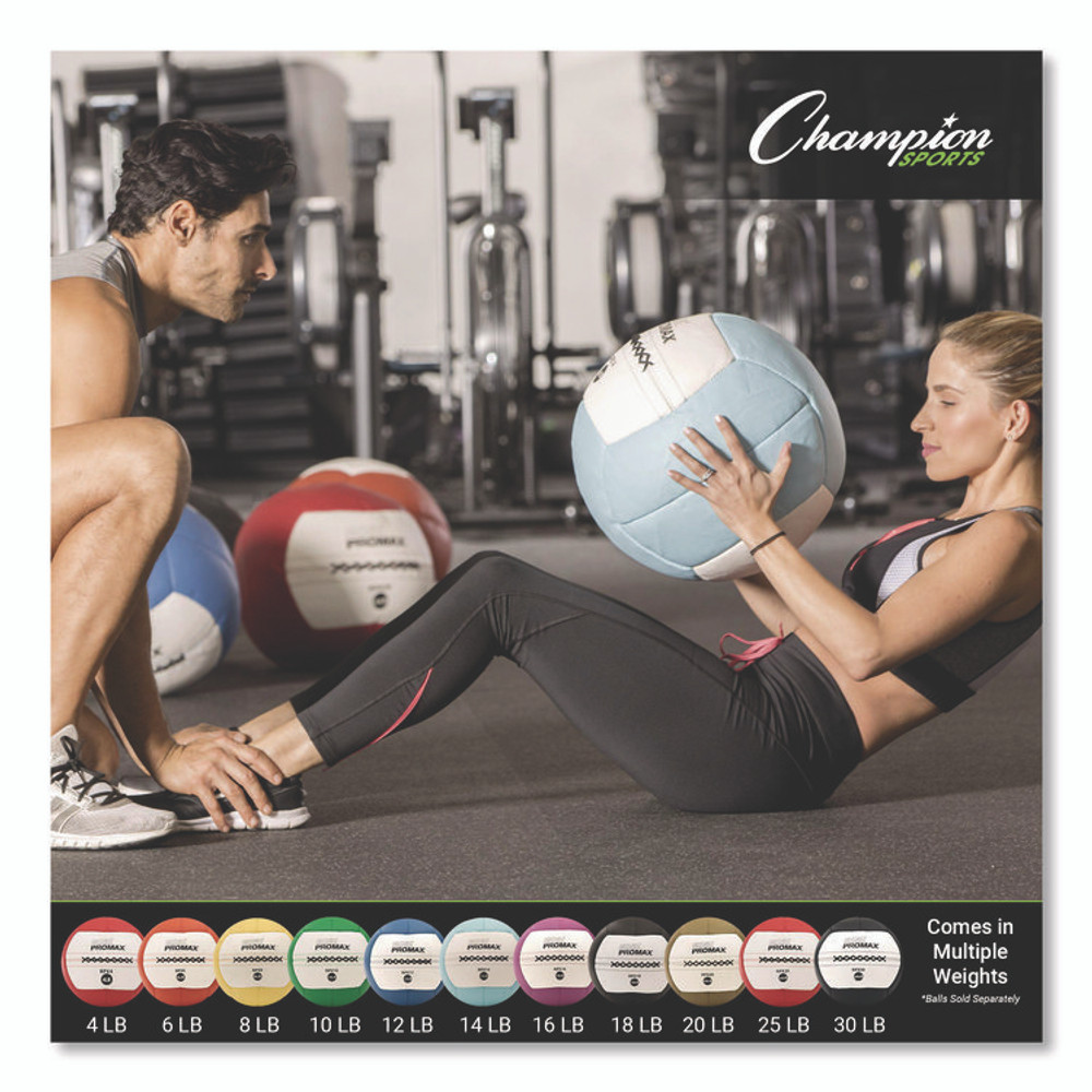CHAMPION SPORT Sports RPX20 Rhino Promax Medicine Ball, 20 lb, Brown