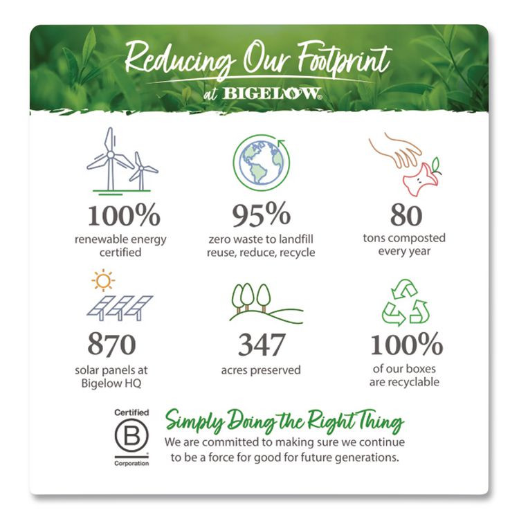 KEURIG DR PEPPER Bigelow® 00356 Single Flavor Tea, Decaffeinated Black, 48 Bags/Box