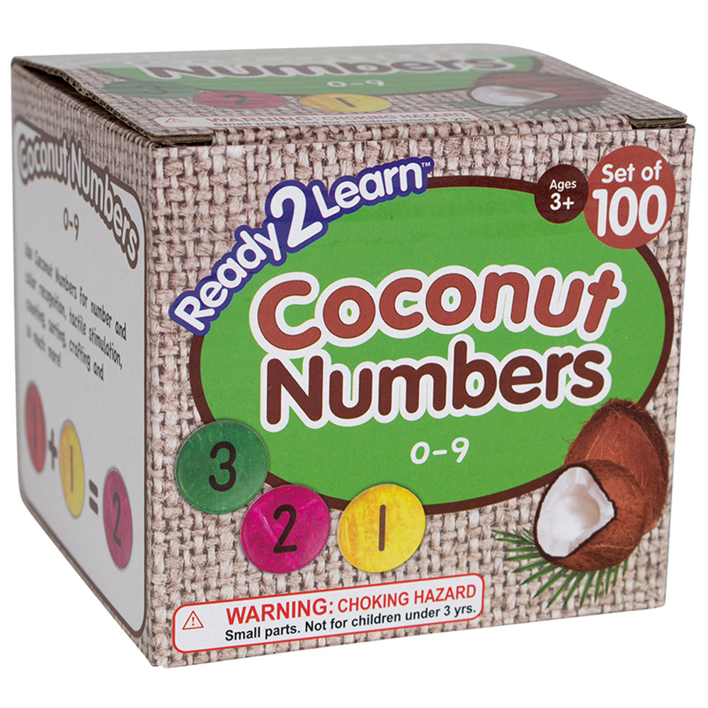 LEARNING ADVANTAGE READY 2 LEARN™ Coconut Numbers - Small - 0-9 - Set of 100