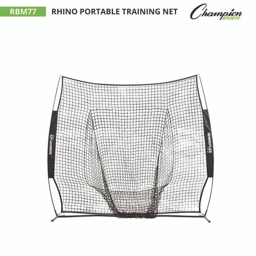 CHAMPION SPORT Sports RBM77 Rhino Portable Training Net, 7 ft x 7 ft