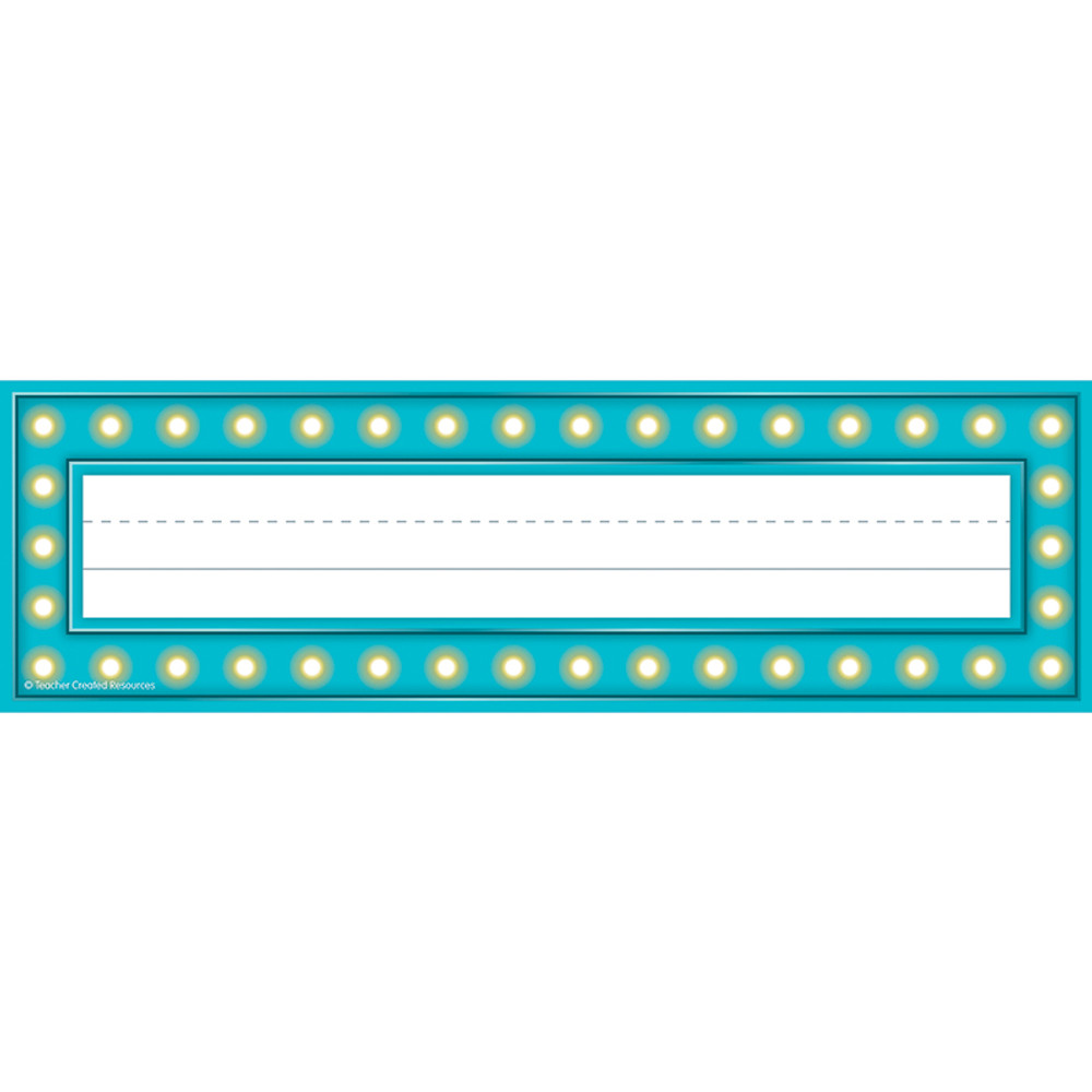 TEACHER CREATED RESOURCES Teacher Created Resources® Marquee Flat Name Plates, Pack of 36