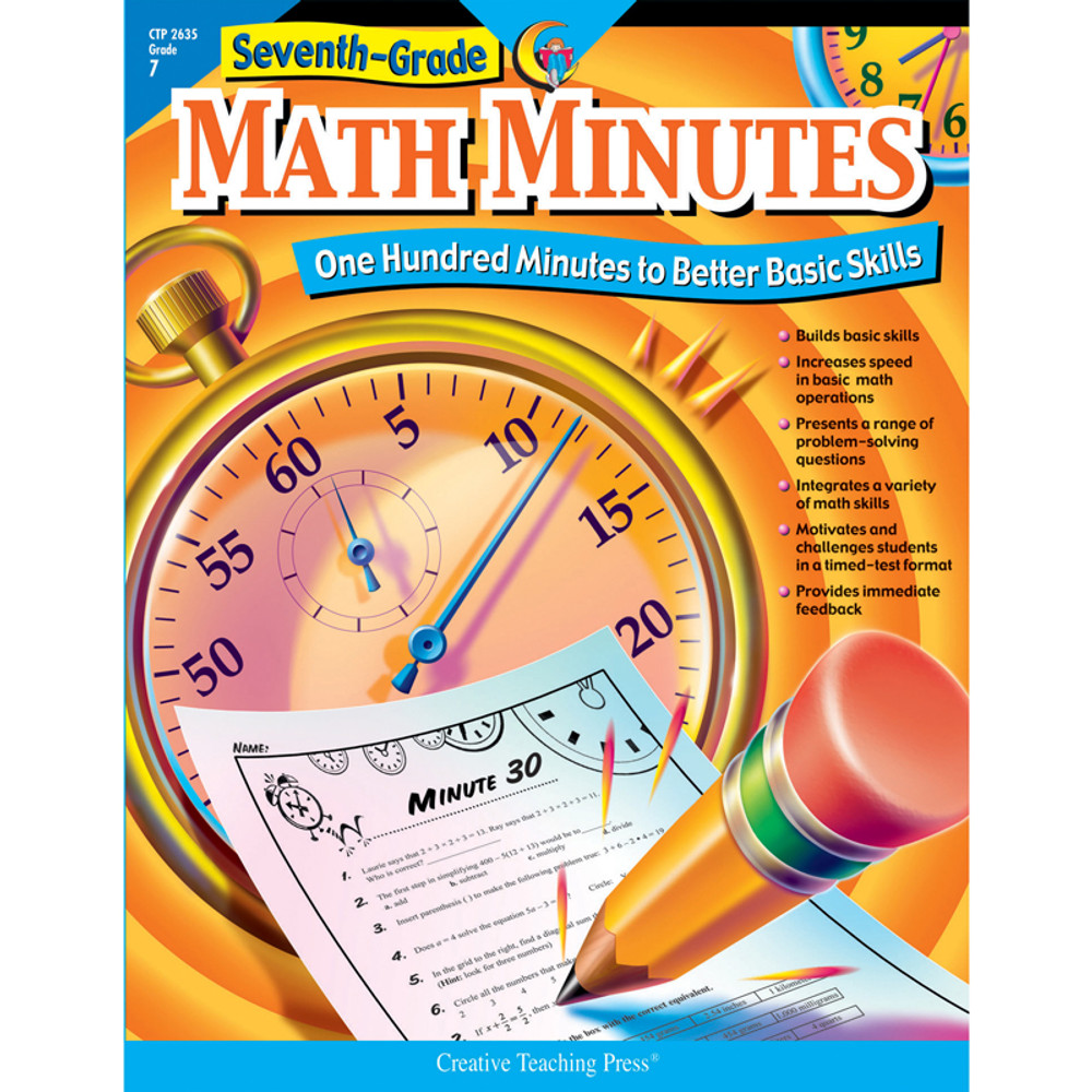 CREATIVE TEACHING PRESS Creative Teaching Press® Math Minutes Book, Grade 7