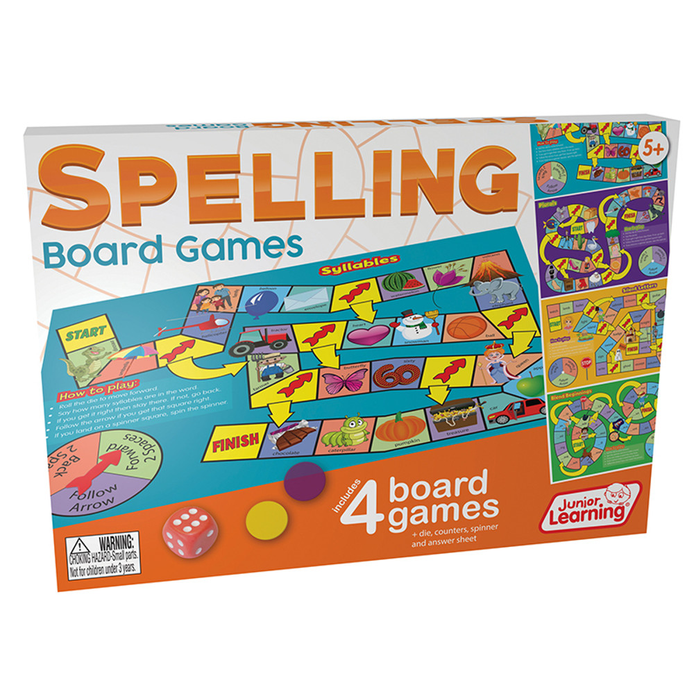 JUNIOR LEARNING Junior Learning® Spelling Board Games