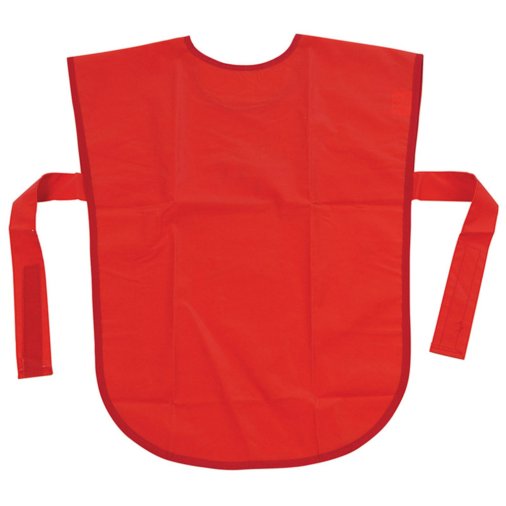 DIXON TICONDEROGA CO Creativity Street® Vinyl Primary Art Smock, Ages 3+, Red, 22" x 16", 1 Piece