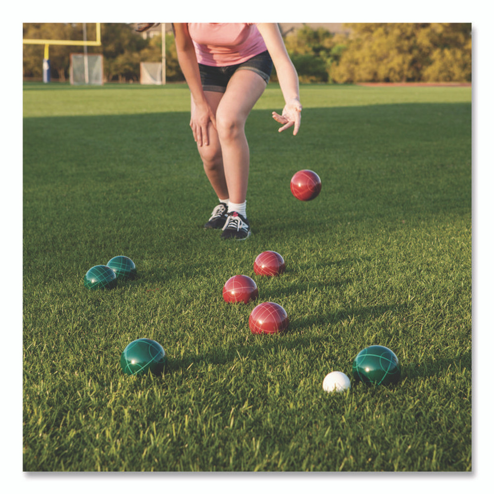 CHAMPION SPORT Sports CG200 Deluxe Bocce Tournament Set, 4.25" dia Balls, Assorted Colors