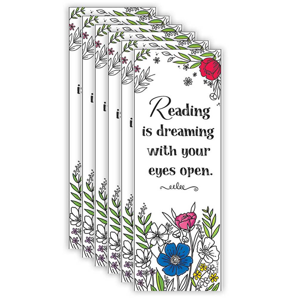 CREATIVE TEACHING PRESS Creative Teaching Press® Bright Blooms Bookmark, 30 Per Pack, 6 Packs