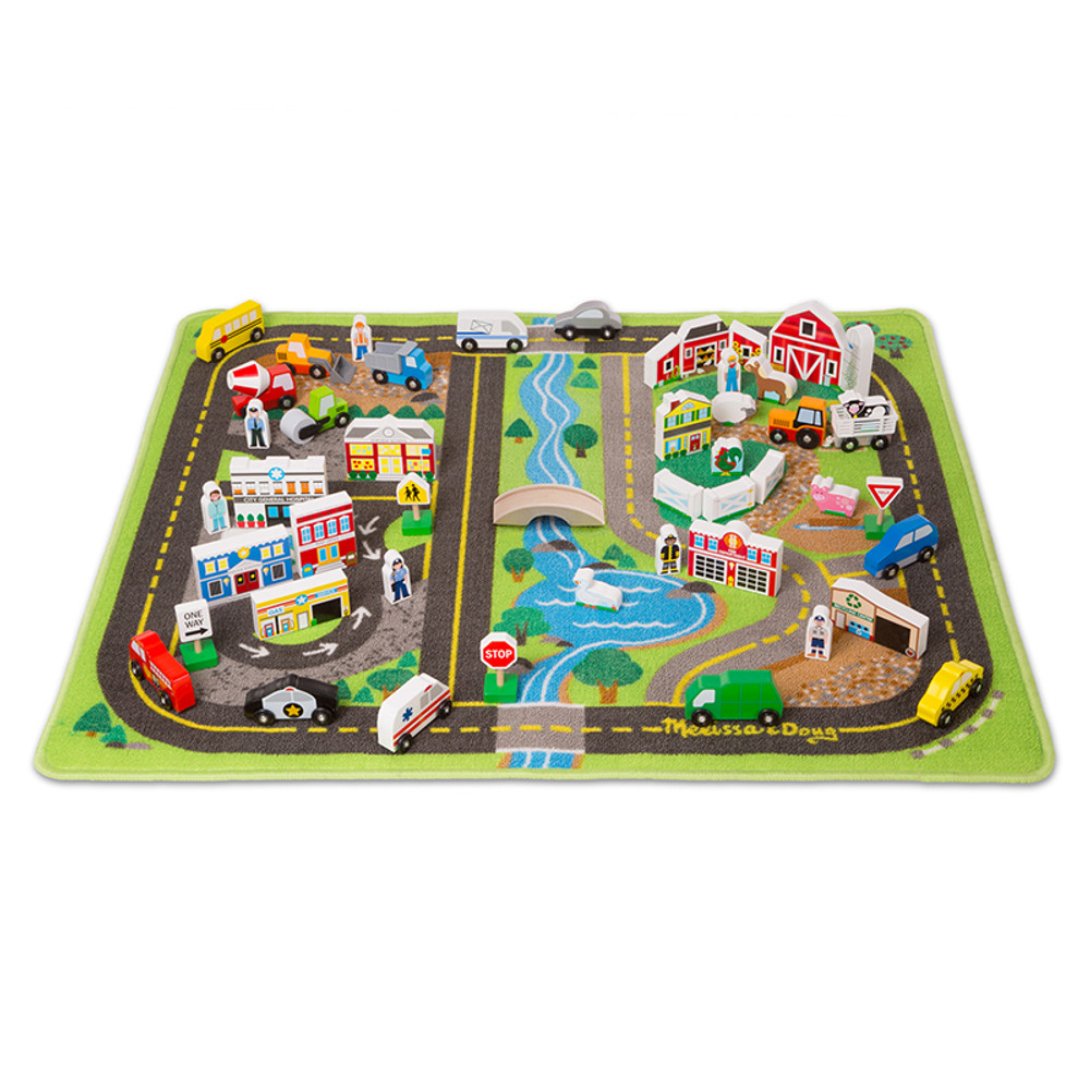 MELISSA & DOUG Melissa & Doug Deluxe Road Rug Play Set