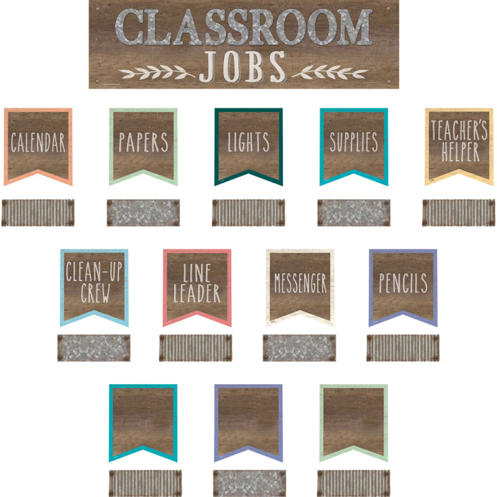 TEACHER CREATED RESOURCES Teacher Created Resources® Home Sweet Classroom Jobs Mini Bulletin Board Set