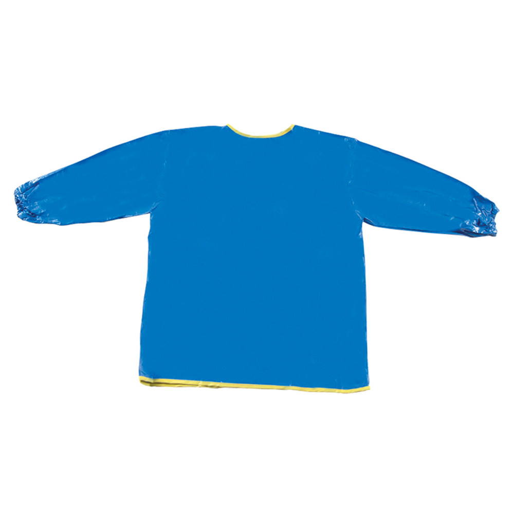 DIXON TICONDEROGA CO Creativity Street® Long Sleeve Plastic Art Smock, Ages 3+, Blue, 22" x 18", 1 Count