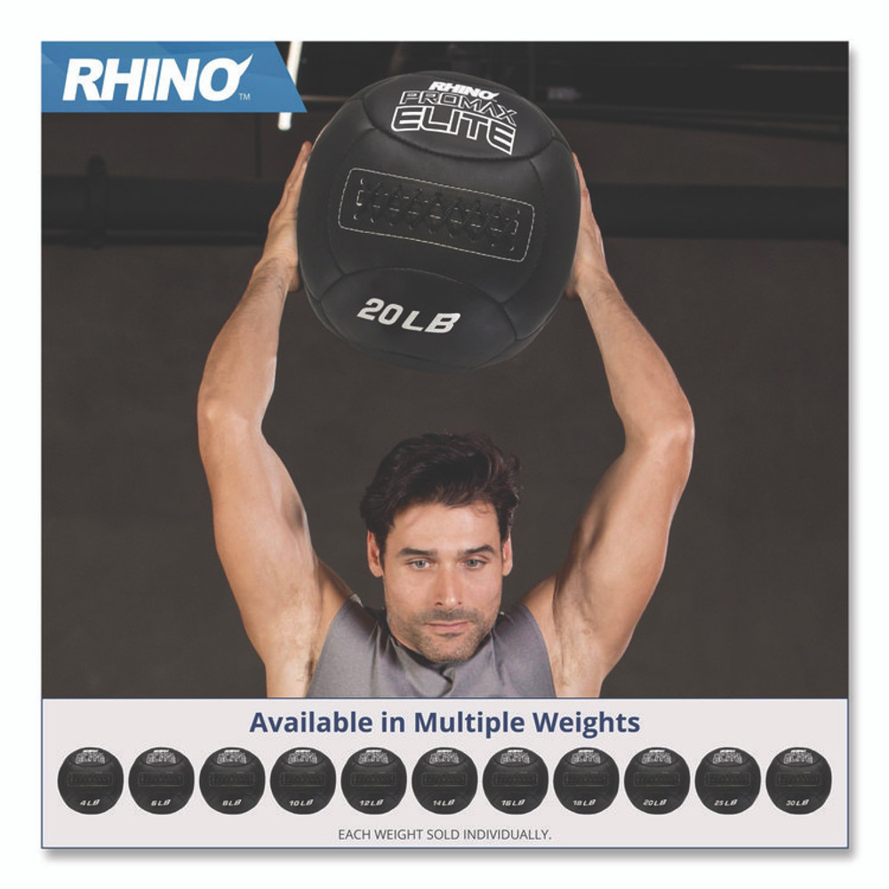 CHAMPION SPORT Sports PRX16 Rhino Promax Elite Medicine Ball, 16 lb, Black