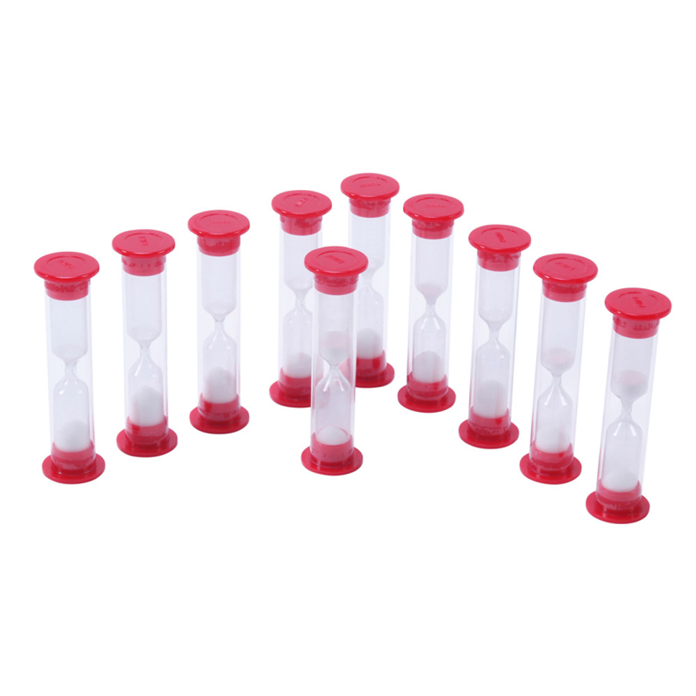 LEARNING ADVANTAGE Learning Advantage® Sand Timers - 1 Minute - Set of 10