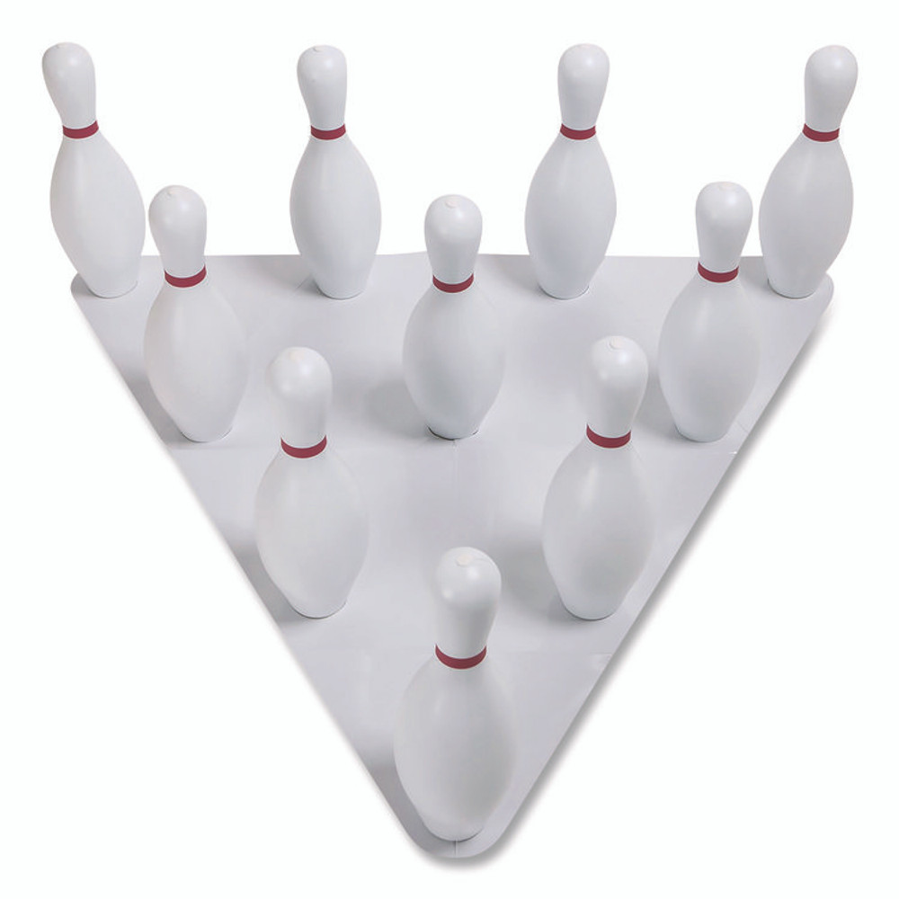 CHAMPION SPORT Sports BP10 Plastic Bowling Pin Set, White, 10/Set