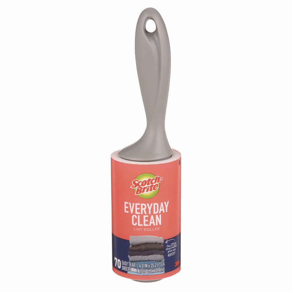 3M/COMMERCIAL TAPE DIV. Scotch-Brite™ 836RS70 Everyday Clean Lint Roller, 70 Sheets/Roll