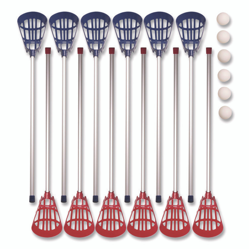 CHAMPION SPORT Sports LAXSR Soft Lacrosse Set, 6 Balls/12 Sticks