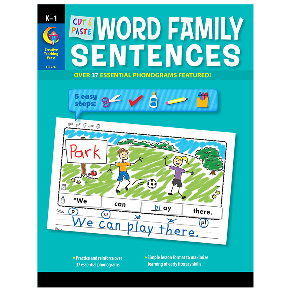 CREATIVE TEACHING PRESS Creative Teaching Press® Cut & Paste Word Family Sentences