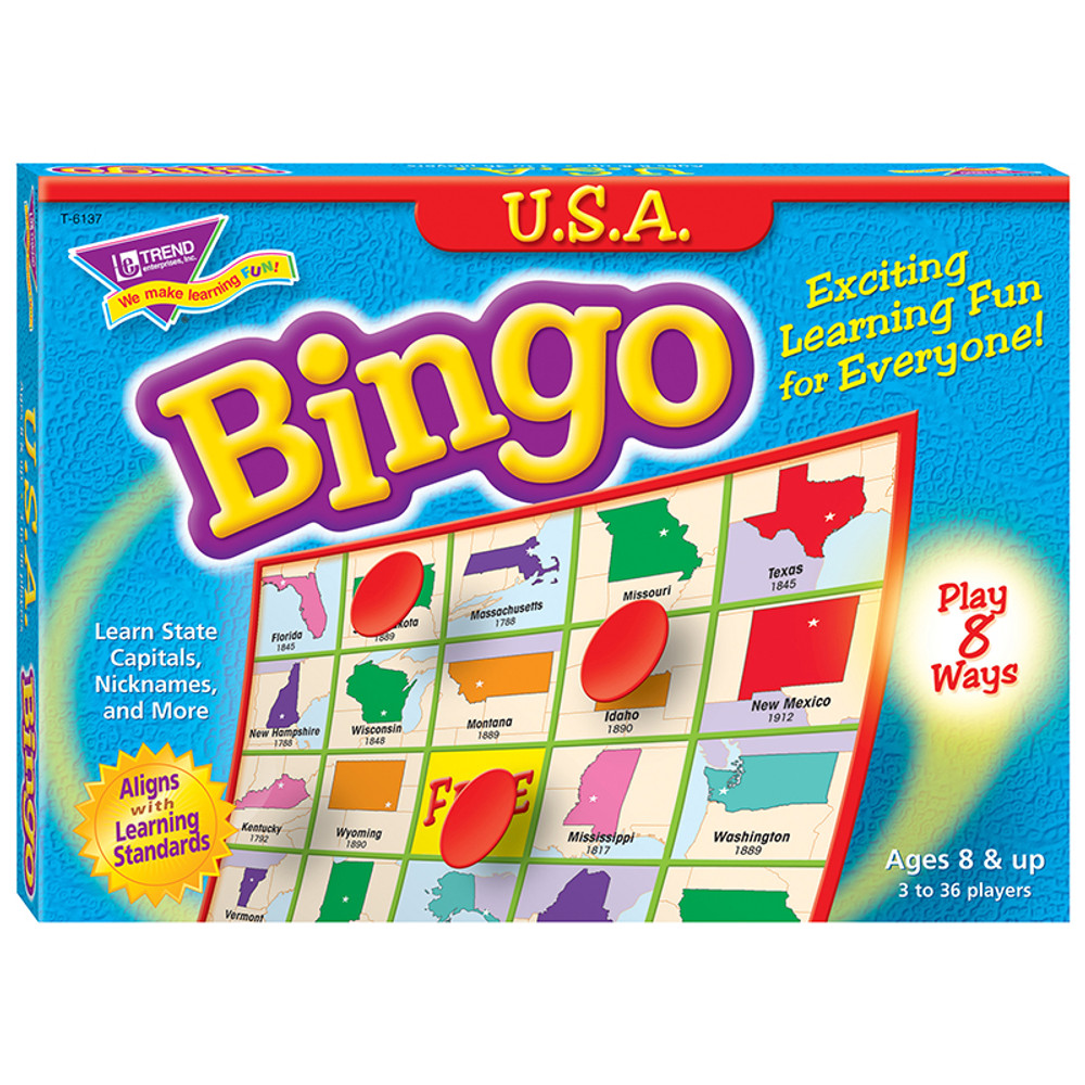 TREND ENTERPRISES INC. TREND U.S.A. Bingo Game