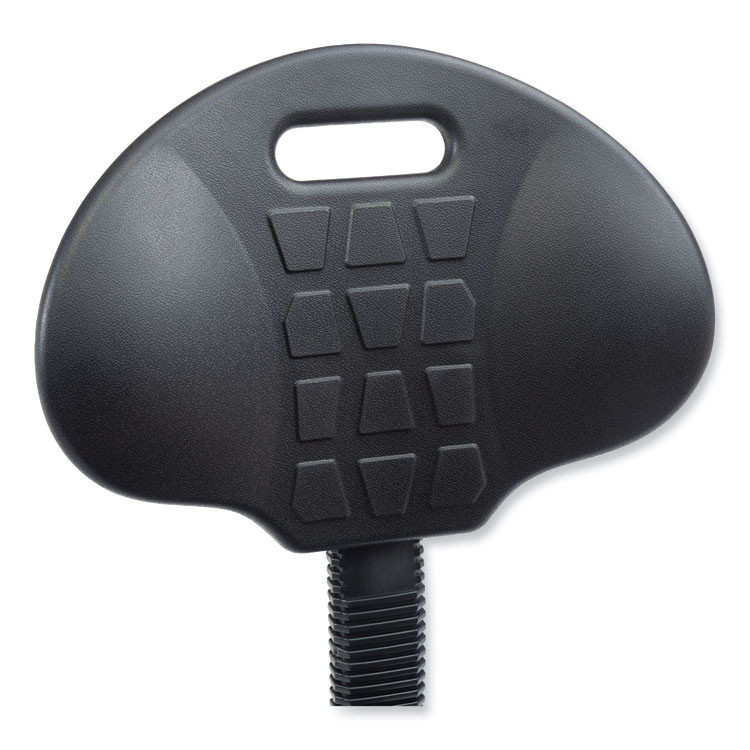 NATIONAL PUBLIC SEATING NPS® 6722HB 6700 Series Adjustable Height Polyurethane Task Stool, Supports Up to 300 lb, 22" to 32" Seat Height, Black