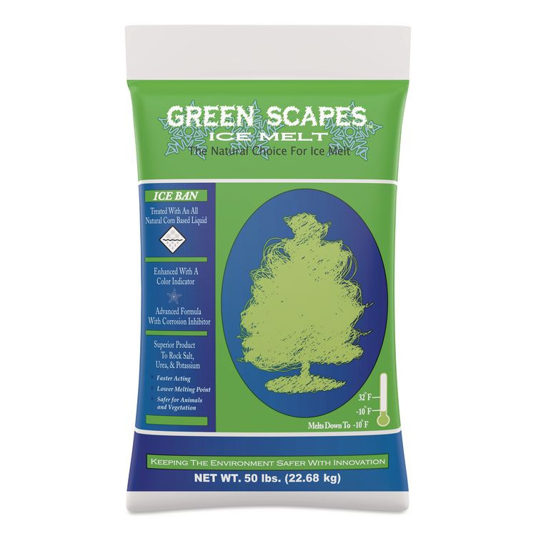 SCOTWOOD INDUSTRIES INC 50BGREEN Green Scapes Ice Melt, 50 lb Bag