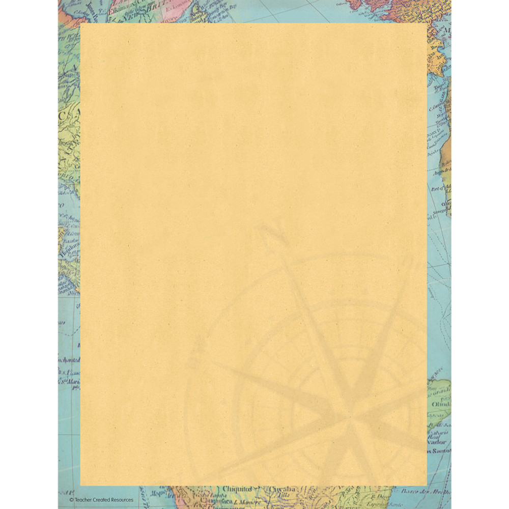 TEACHER CREATED RESOURCES Teacher Created Resources® Travel the Map Computer Paper, 8.5" x 11", 50 Sheets