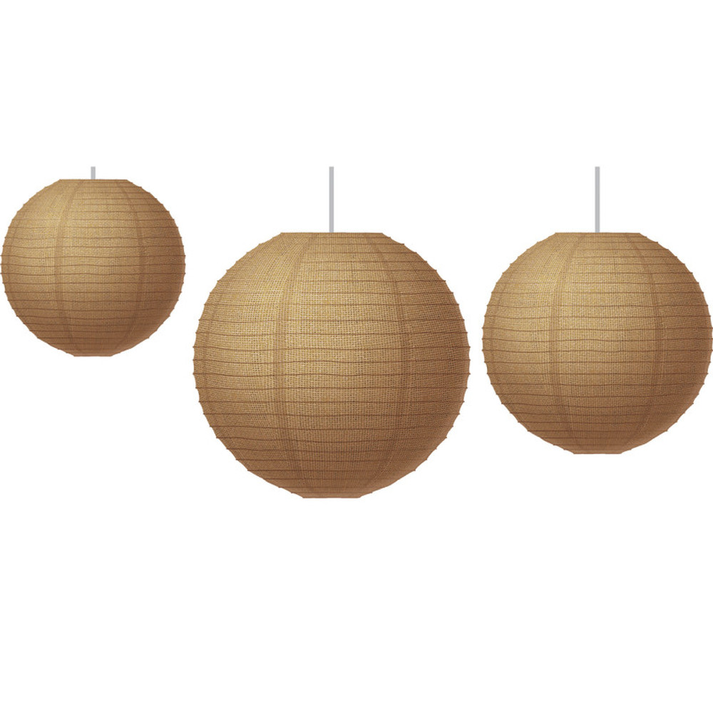 TEACHER CREATED RESOURCES Teacher Created Resources® Burlap Design Paper Lanterns, Pack of 3