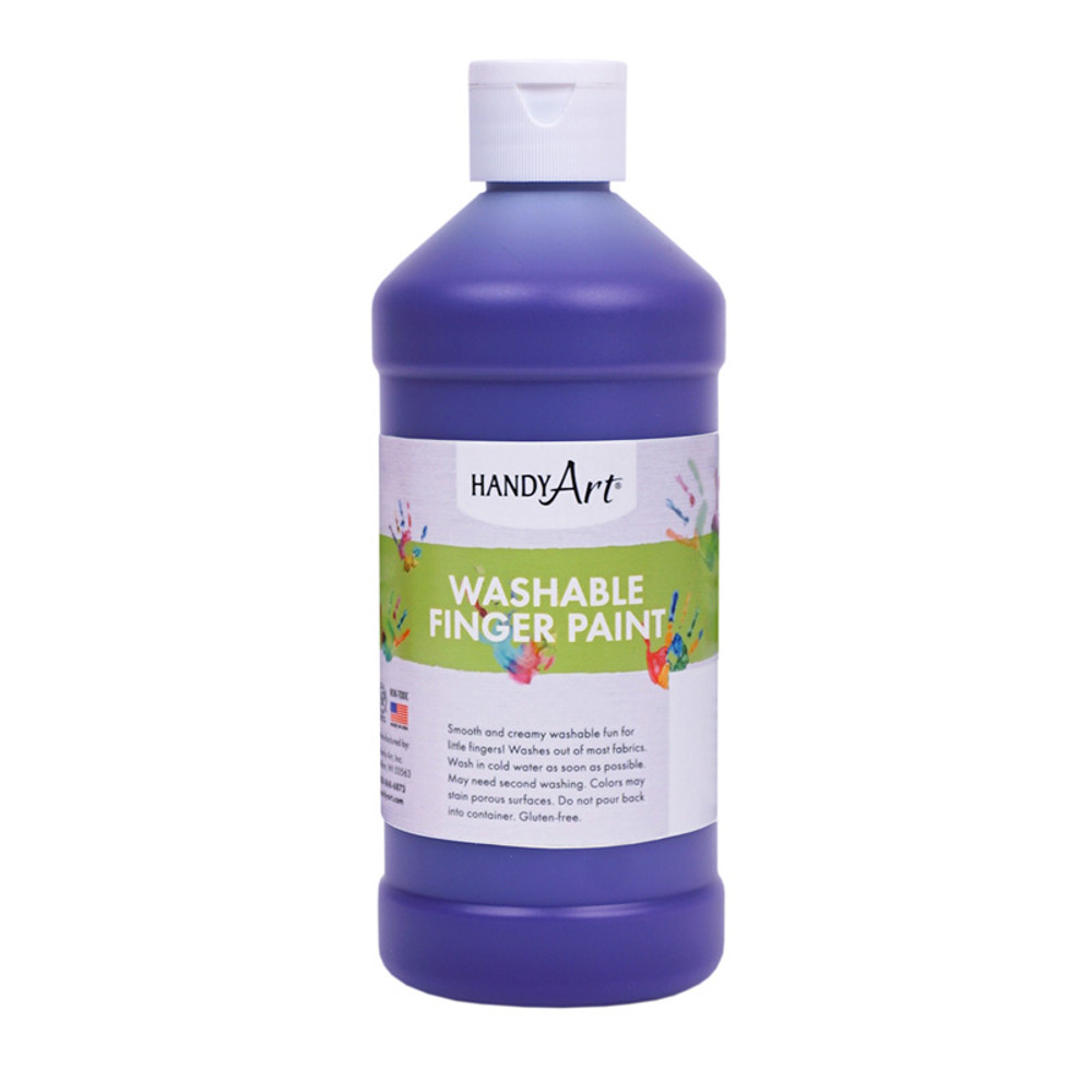 ROCK PAINT DISTRIBUTING CORP Handy Art® Washable Finger Paint, Violet, 16 oz