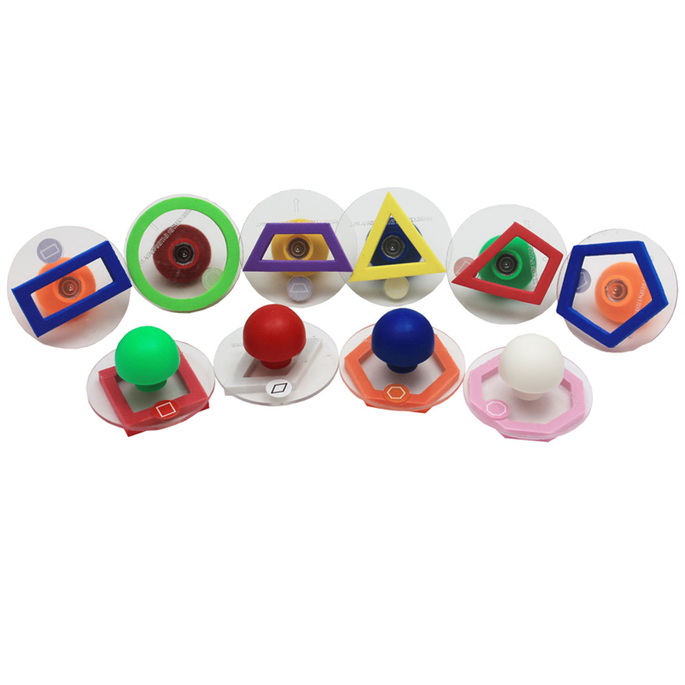 LEARNING ADVANTAGE READY 2 LEARN™ Giant Stampers - Geometric Shapes - Outline - Set of 10