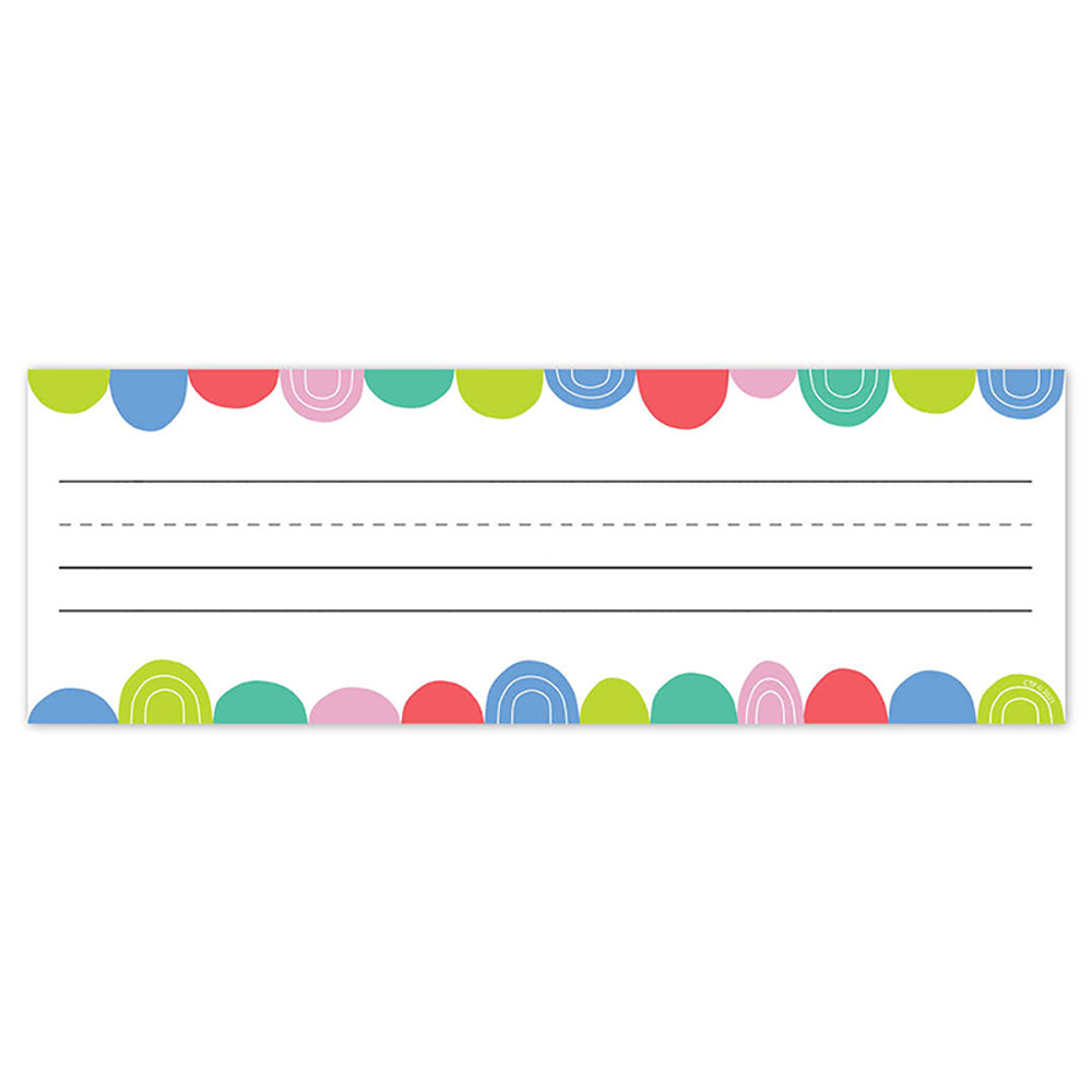 CREATIVE TEACHING PRESS Creative Teaching Press® Rainbow Drops Name Plates, 9-1/2" x 3-1/4", Pack of 36