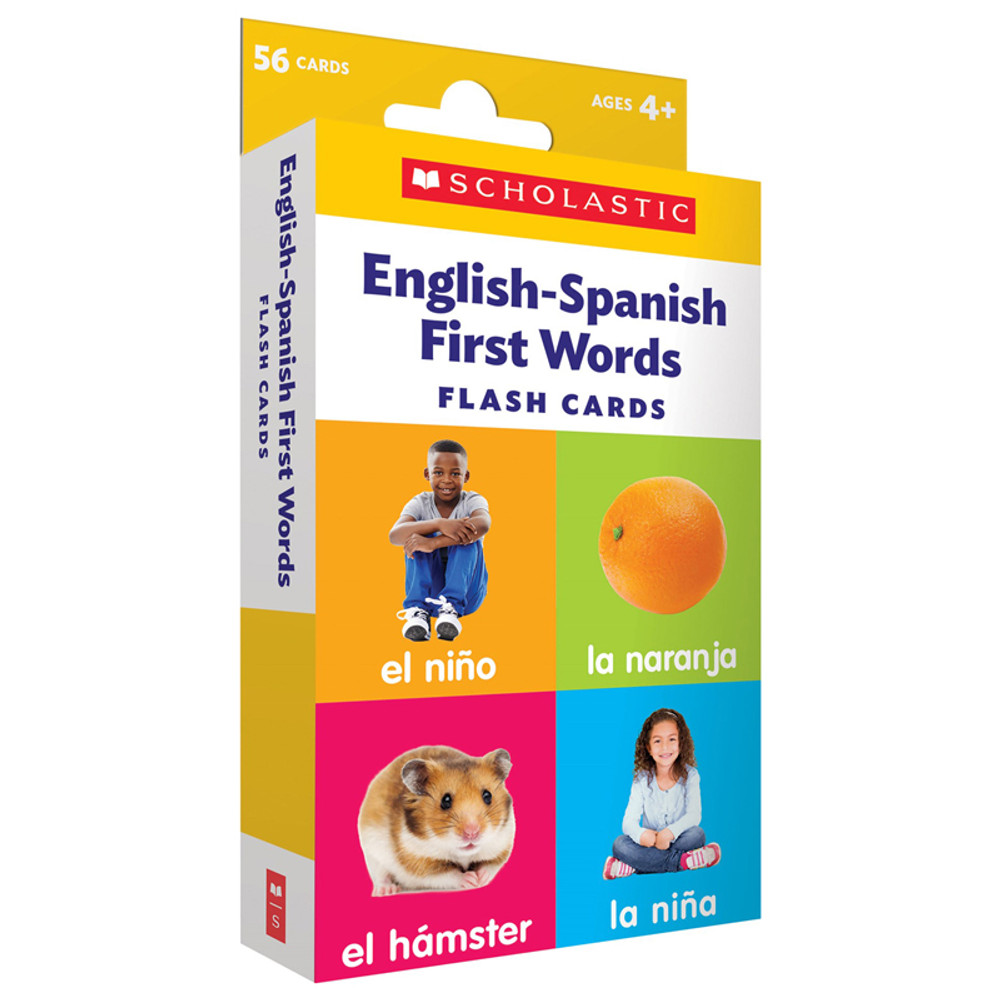 SCHOLASTIC TEACHING RESOURCES Scholastic Teaching Solutions Flash Cards: English-Spanish First Words