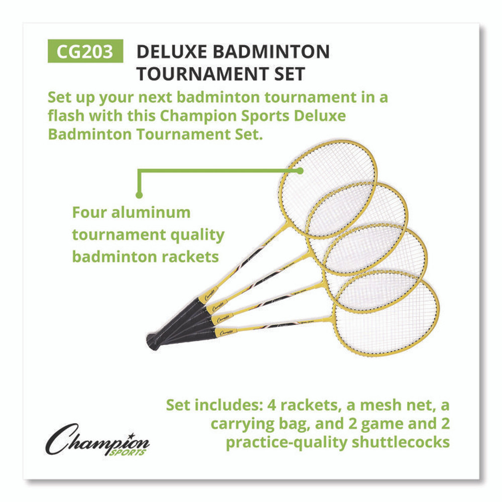 CHAMPION SPORT Sports CG203 Deluxe Badminton Tournament Set, 28" x 11"