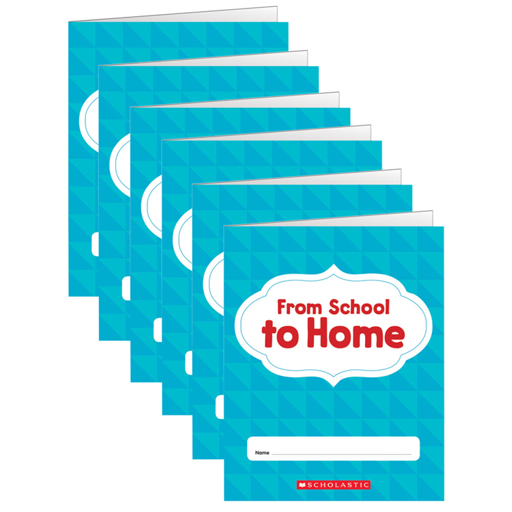 SCHOLASTIC TEACHING RESOURCES Scholastic Teaching Solutions From School to Home Folder, Pack of 6