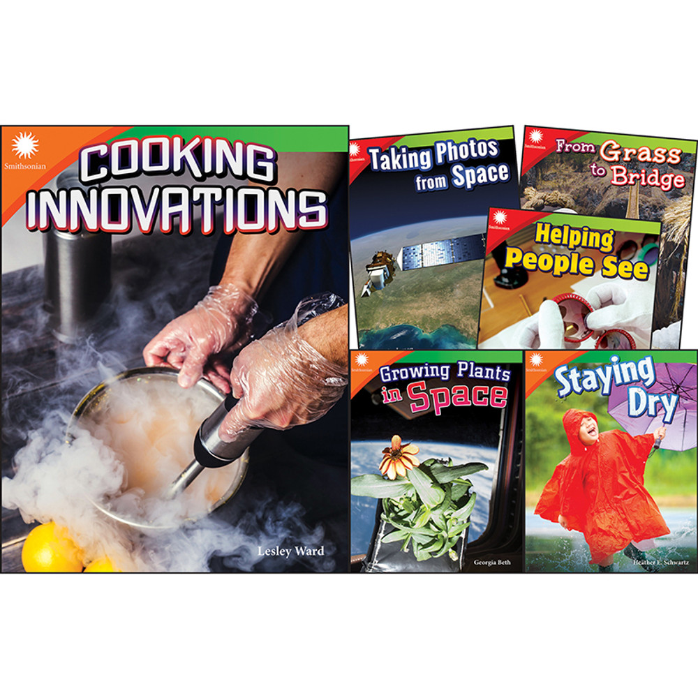 SHELL EDUCATION Teacher Created Materials Smithsonian Informational Text: Creative Solutions, 6-Book Set, Grades 2-3