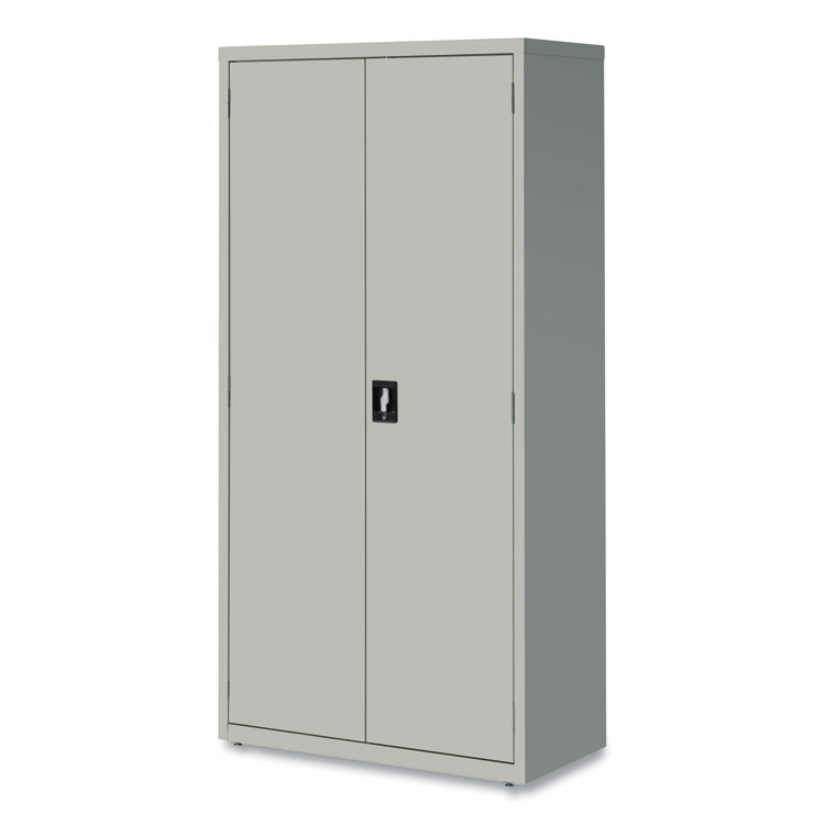 ALERA HCM7218LG Economy Assembled Storage Cabinets, 5 Shelves, 36" x 18" x 72", Light Gray