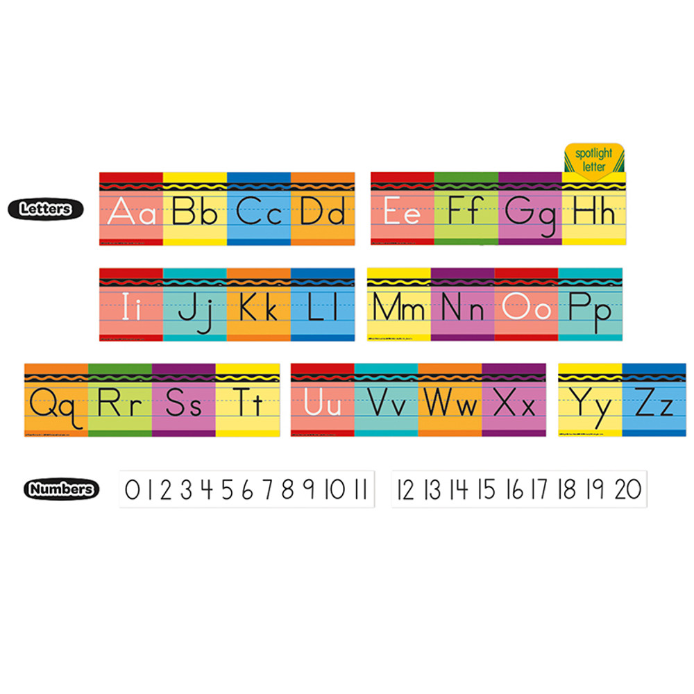 EUREKA Eureka® Crayola® Alphabet Mini Bulletin Board Set