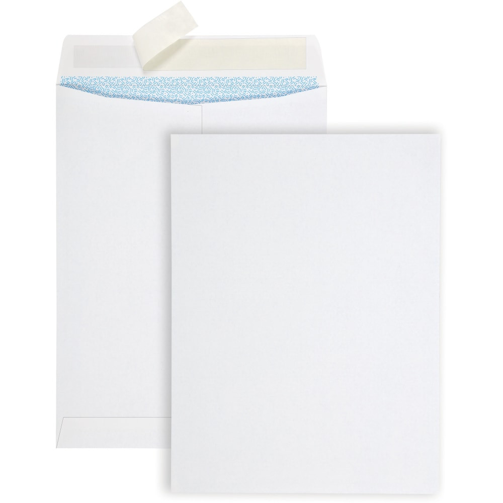 QUALITY PARK PRODUCTS Quality Park 44926  Redi Strip Security Mailing Envelopes - Multipurpose - 9in Width x 12in Length - Peel Strip - 100 / Box - White