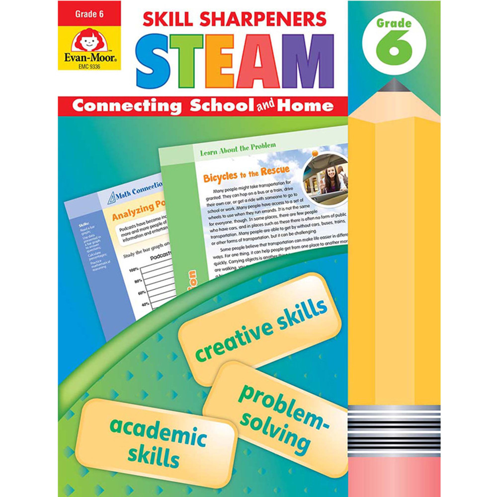 EVAN-MOOR Evan-Moor Educational Publishers Skill Sharpeners STEAM, Grade 6