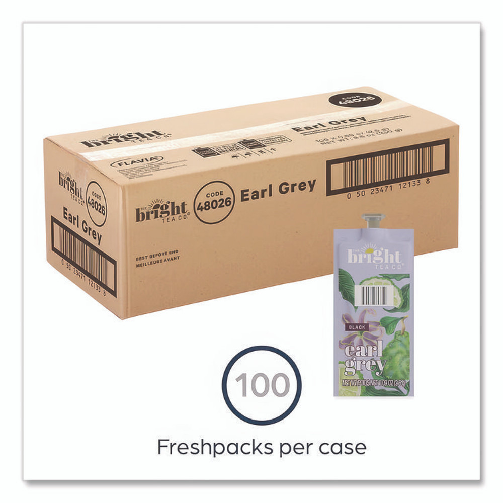 MARS, INC. The Bright Tea Co. MDRB506 Tea Freshpack Pods, Earl Grey, 0.09 oz, 100/Carton