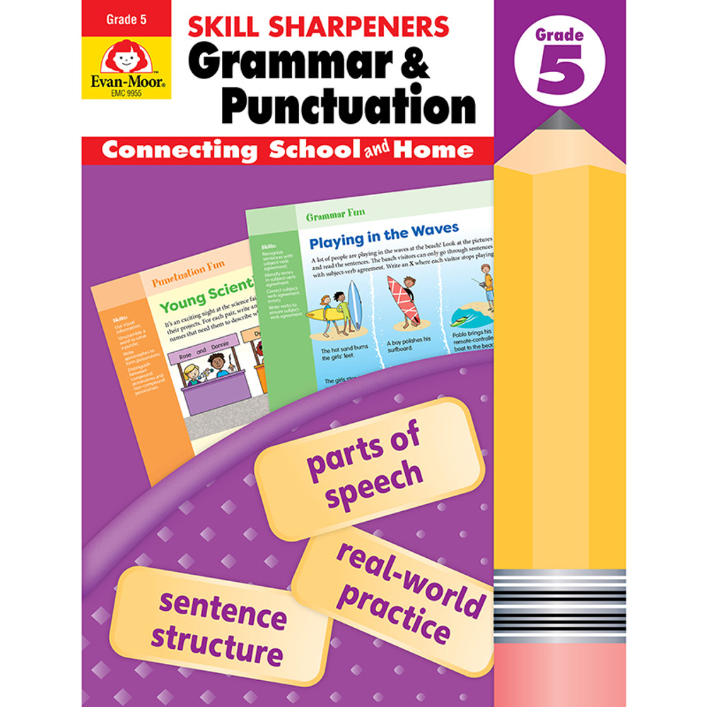 EVAN-MOOR Evan-Moor Educational Publishers Skill Sharpeners: Grammar & Punctuation Activity Book, Grade 5