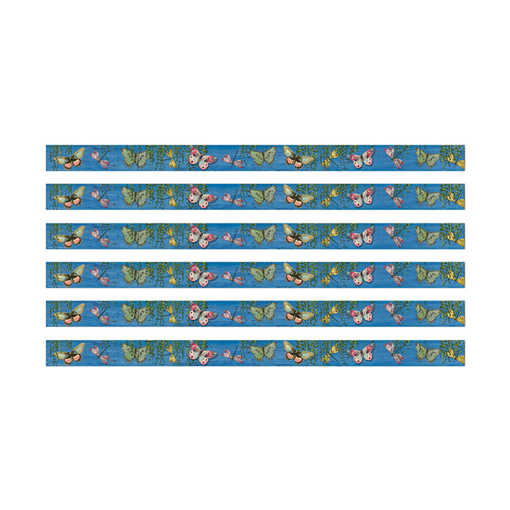 EUREKA Eureka® Curiosity Garden Butterfly Deco Trim®, 37 Feet Per Pack, 6 Packs