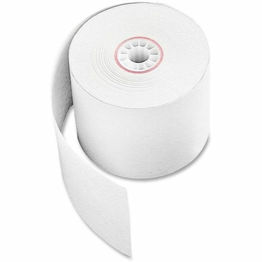Keep track of your electronic calculations with this SKILCRAFT adding machine paper roll. The white 16-lb paper is compatible with most computing machines that accept 2-1/4 inch roll widths, and a warning stripe lets you know when to replace your paper. This SKILCRAFT adding machine paper roll features 165 feet of length for plentiful computing space.  16-lb white paper is ideal for adding machines.  165ft roll offers ample computing length.  30 percent post-consumer materials for a greener choice.  Compatible with most computing machines that take 2-1/4in roll widths.  Warning stripe alerts you when the paper is low.  Contains Recycled Content - See Specs for Details.