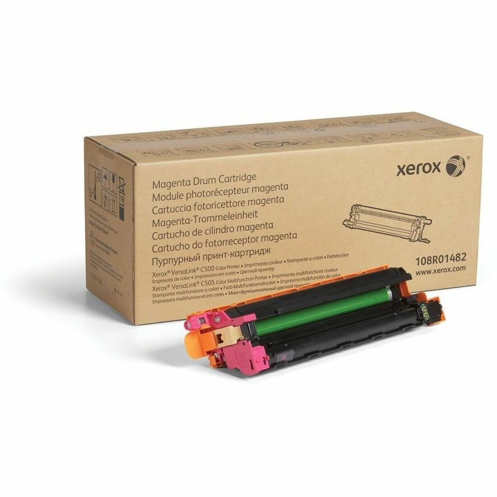 XEROX CORPORATION 108R01482 Genuine Xerox Magenta Drum Cartridge For VersaLink C500/C505 - Laser Print Technology - 40000 Pages - Magenta - 1 Each