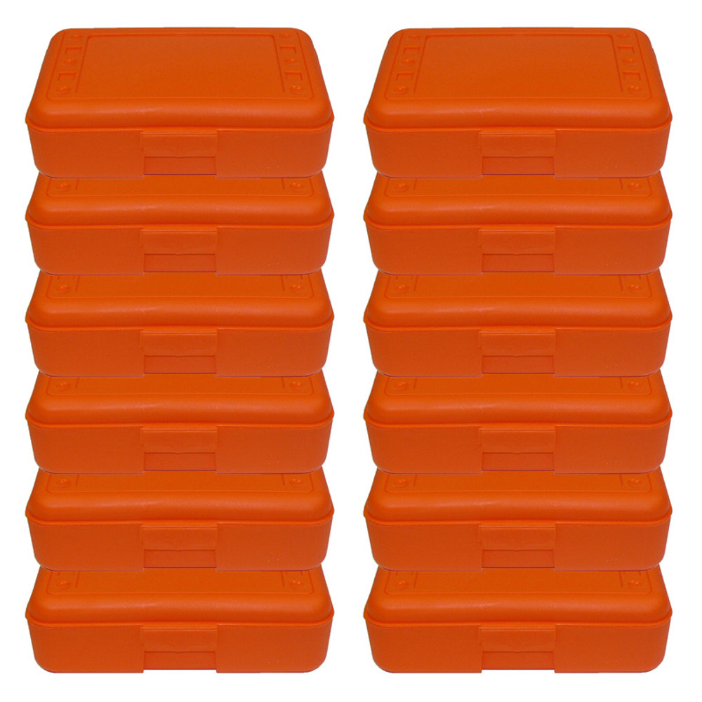 ROMANOFF PRODUCTS Romanoff Pencil Box, Orange, Pack of 12