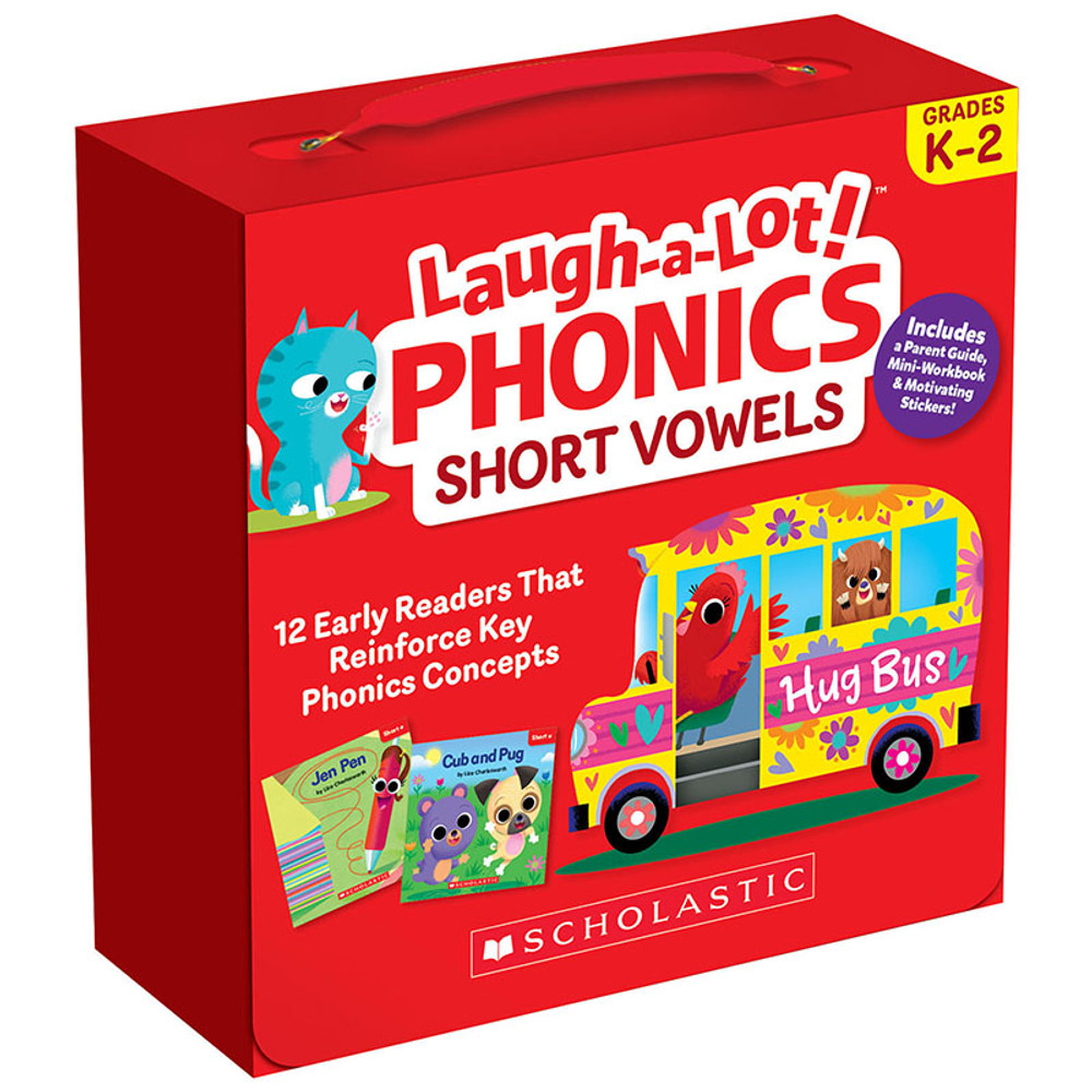 SCHOLASTIC TEACHING RESOURCES Scholastic Teaching Solutions Laugh-A-Lot Phonics: Short Vowels (Parent Pack)