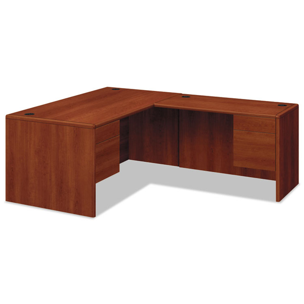 HON COMPANY 10715RCO 10700 "L" Workstation Return, Right 3/4 Pedestal, 48w x 24d x 29.5h, Cognac