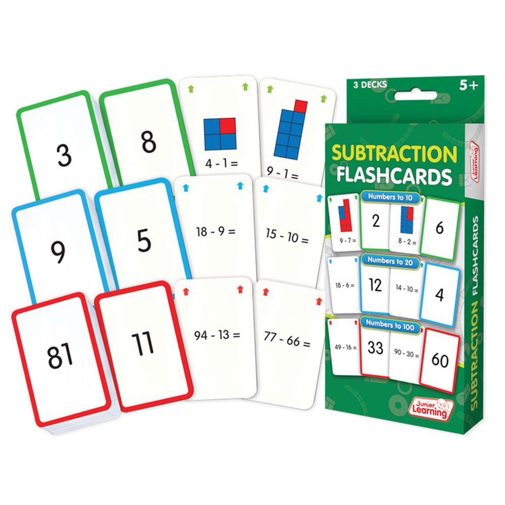 JUNIOR LEARNING Junior Learning® Subtraction Flashcards