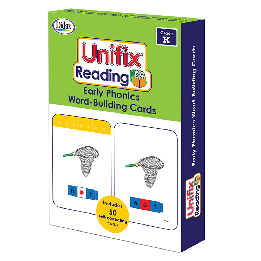 DIDAX Didax® Unifix® Word Building Cards, Grade K