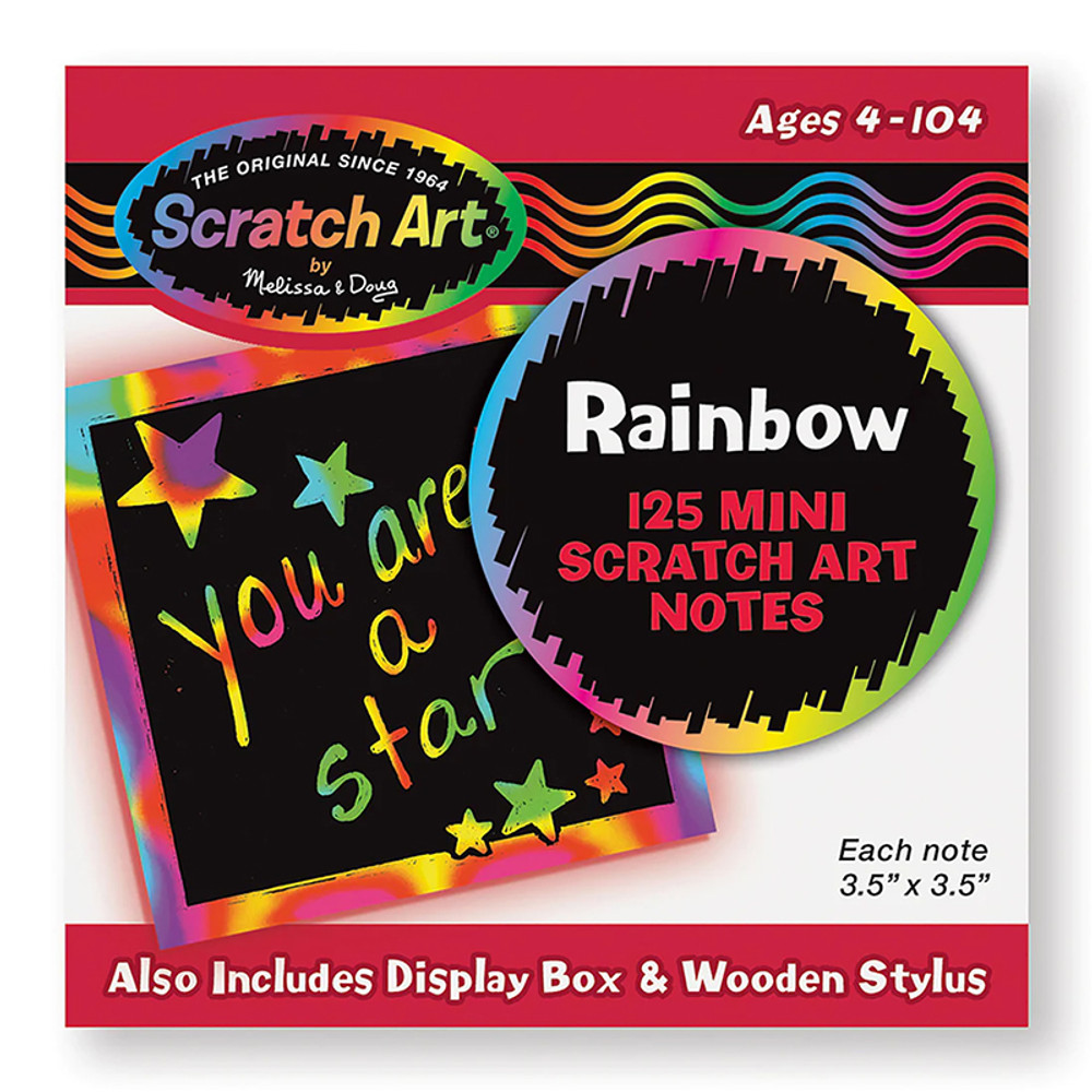 MELISSA & DOUG Melissa & Doug Scratch Art® Box of Rainbow Mini Notes