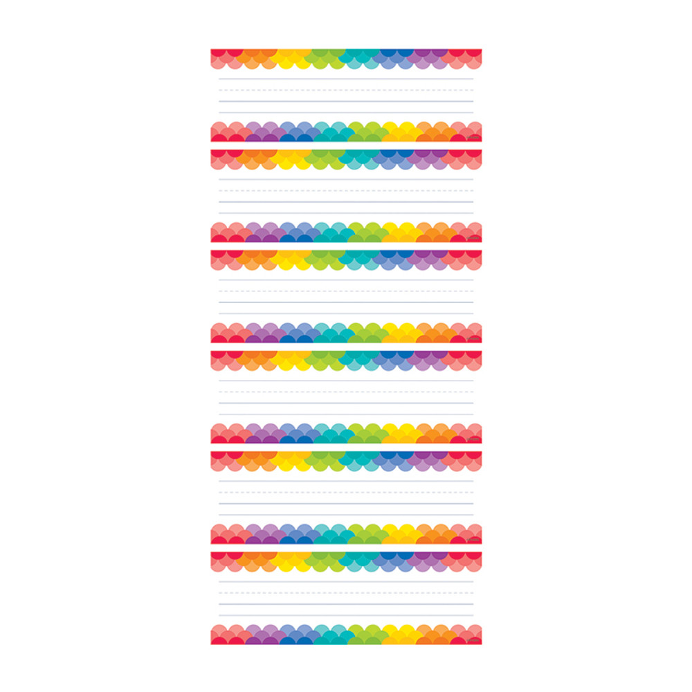 CREATIVE TEACHING PRESS Creative Teaching Press® Rainbow Scallops Name Plates, 36 Per Pack, 6 Packs