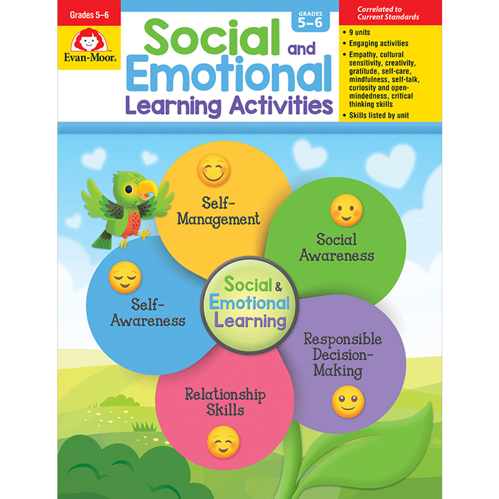 EVAN-MOOR Evan-Moor Educational Publishers Social and Emotional Learning Activities, Grades 5-6