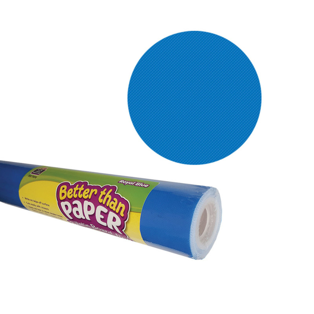 TEACHER CREATED RESOURCES Teacher Created Resources® Better Than Paper® Bulletin Board Roll, 4' x 12', Royal Blue, 4 Rolls