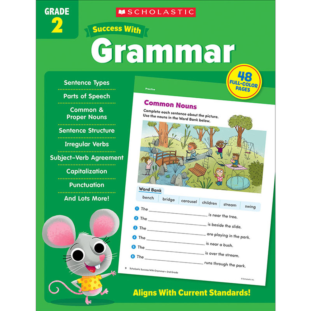 SCHOLASTIC TEACHING RESOURCES Scholastic Teaching Solutions Success With Grammar: Grade 2